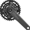 Shimano CUES FC-U6000-2B Crankset - 170mm 9/10/11-Speed 36/22t Asymmetric 96 BCD Hollowtech II CL 3mm Outboard BLK