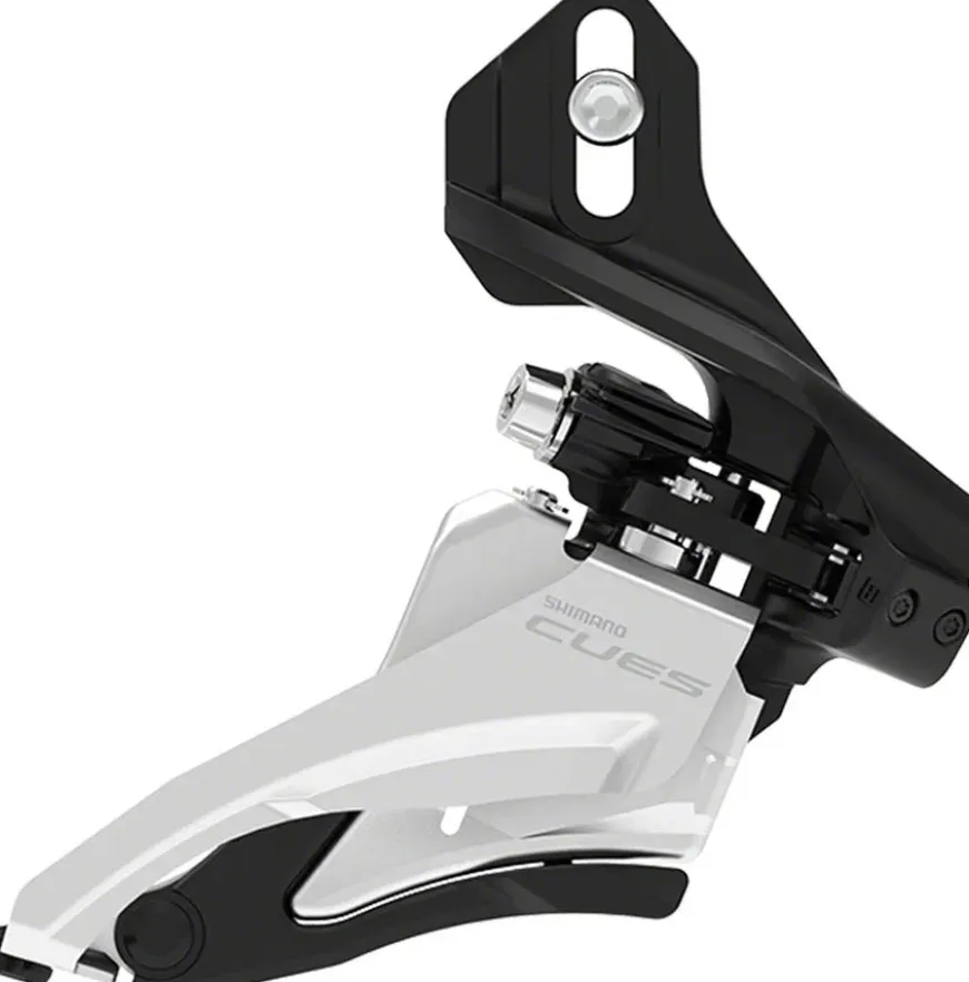 Shimano CUES FD-U4000-D Front Derailleur - 9/10-Speed Double Side Swing Direct Mount 36/40t Max BLK/Silver