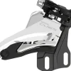 Shimano CUES FD-U6000-E Front Derailleur - 10/11-Speed Double Side Swing E-Type Mount W/O BB Bracket Plate 36/40t Max BLK/Silver