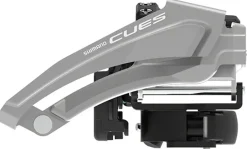 Shimano CUES FD-U4010-L Front Derailleur - 9-Speed Double Top-Swing Low Clamp Mount 46t Max BLK/Silver