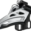 Shimano Deore FD-M4100-E Front Derailleur - 10-Speed Double Side Swing Front Pull E-Type Mount Silver/BLK