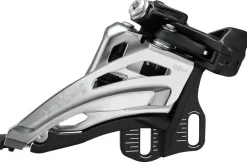 Shimano Deore FD-M4100-E Front Derailleur - 10-Speed Double Side Swing Front Pull E-Type Mount Silver/BLK