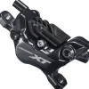 Shimano Deore XT BL-M8100/BR-M8120 Disc Brake Lever - Rear Hydraulic Post Mount 4-Piston Finned Pads I-SPEC EV Clamp Band BLK
