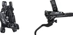 Shimano Deore XT BL-M8100/BR-M8120 Disc Brake Lever - Rear Hydraulic Post Mount 4-Piston Finned Pads I-SPEC EV Clamp Band BLK