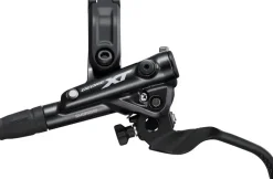 Shimano Deore XT BL-M8100/BR-M8100 Disc Brake Lever - Front Hydraulic Post Mount 2-Piston Finned Pads I-SPEC EV Clamp Band BLK