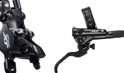 Shimano Deore XT BL-M8100/BR-M8100 Disc Brake Lever - Rear Hydraulic Post Mount 2-Piston Finned Pads I-SPEC EV Clamp Band BLK
