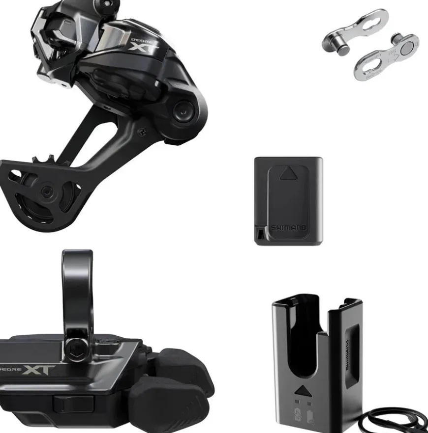 Shimano Deore XT M8250 Di2 Wireless Upgrade Kit - M8250-SGS Rear Derailleur M8250-R Shifter Battery Charger Quick Link