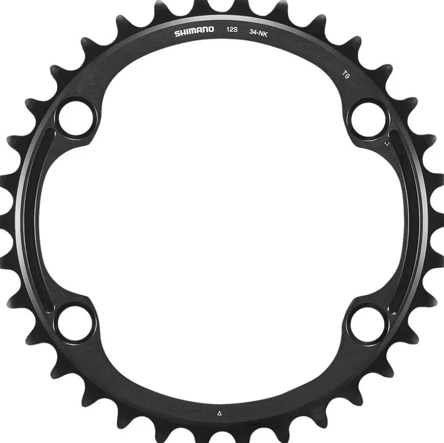 Shimano Dura-Ace FC-R9200 12-Speed Chainring - 34t Asymmetric 110 BCD BLK NK