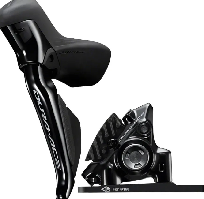 Shimano Dura-Ace ST-R9270F-L Di2 Shift/Brake Lever BR-R9270 Hydraulic Disc Brake Caliper - Left/Front 2x Flat Mount BLK