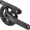 Shimano FC-M6000-2 Bicycle Crankset - 175mm, 10-Speed, 38/28t, 96/64 BCD, Hollowtech II Spindle Interface