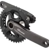 Shimano FC-M6000-2 Crankset - 170mm 10-Speed 38/28t 96/64 BCD Hollowtech II Spindle Interface BLK