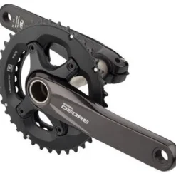 Shimano FC-M6000-2 Crankset - 170mm 10-Speed 38/28t 96/64 BCD Hollowtech II Spindle Interface BLK