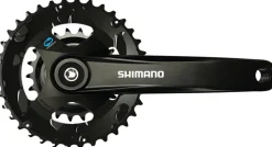 Shimano FC-M315-B2 Crankset - 170mm 7/8-Speed Riveted JIS Square Taper Spindle Interface 51.8mm Chainline BLK