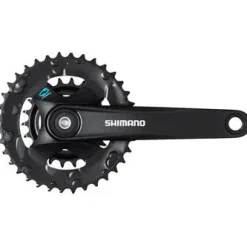 Shimano FC-M315-B2 Crankset - 170mm 7/8-Speed Riveted JIS Square Taper Spindle Interface 48.8mm Chainline BLK