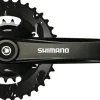 Shimano FC-M315-B2 Crankset - 175mm 7/8-Speed Riveted JIS Square Taper Spindle Interface 51.8mm Chainline BLK