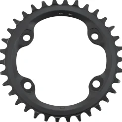 Shimano FC-MT610 Chainring - 34t 12-Speed Asymmetric 96 BCD Black