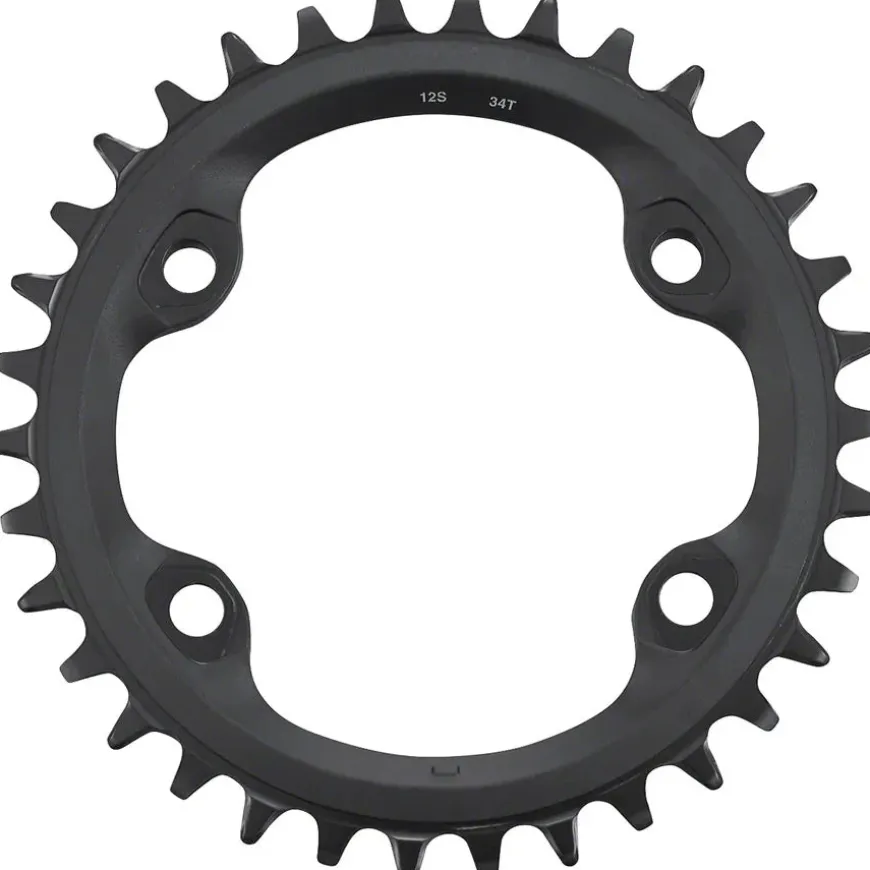 Shimano FC-MT610 Chainring - 34t 12-Speed Asymmetric 96 BCD Black