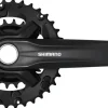 Shimano FC-MT210-2 Crankset - 170mm 9-Speed 46/30t 48.8mm Chainline Riveted BLK