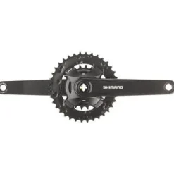 Shimano FC-MT101-B2 Bicycle Crankset - 175mm, 9-Speed, 36/22t, Square Taper JIS Spindle Interface, 51.8mm Chainline