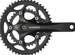 Shimano FC-R345-L Crankset - 175mm 9-Speed 50/34t 5-bolt / 110 BCD Octalink V2 Spindle Interface BLK