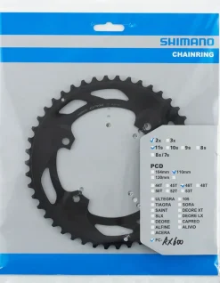 Shimano FC-RX600-11 Chainring - 46t 110 BCD For 2x11 Black