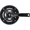 Shimano FC-TY-501-2 Crankset - 175mm 7/8-Speed 46-30t Riveted Square Taper JIS Spindle Interface BLK