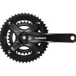 Shimano FC-TY-501-2 Crankset - 170mm 7/8-Speed 46-30t Riveted Square Taper JIS Spindle Interface BLK
