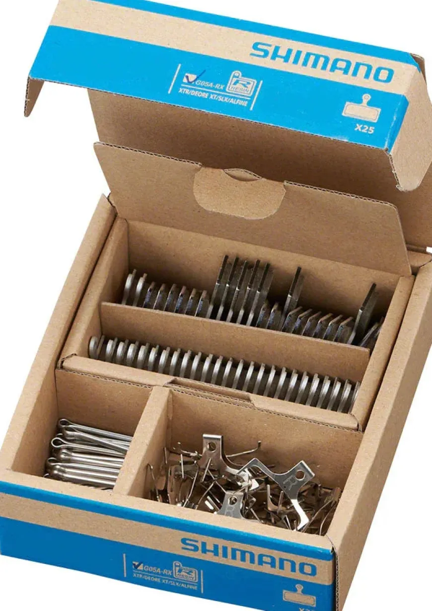 Shimano G05A-RX Disc Brake Pad Spring - Resin Compound Alloy Back Plate Box/25 pair