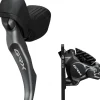 Shimano GRX BL-RX820 Brake Lever BR-RX820 Hydraulic Disc Brake Caliper - Left/Front Flat Mount Caliper