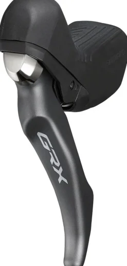 Shimano GRX BL-RX810/BR-RX810 Disc Brake Lever - Front Hydraulic Flat Mount Finned Resin Pads BLK