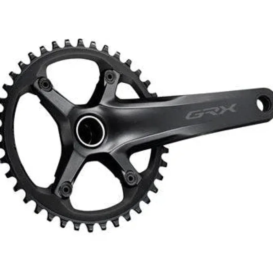 Shimano GRX FC-RX600-1 Crankset - 172.5mm 11-Speed 40t 110 BCD Hollowtech II Spindle Interface BLK