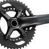 Shimano GRX FC-RX600-11 Crankset - 170mm 11-Speed 46/30t 110/80 BCD Hollowtech II Spindle Interface BLK