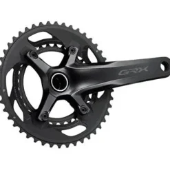 Shimano GRX FC-RX600-10 Crankset - 172.5mm 10-Speed 46/30t 110/80 BCD Hollowtech II Spindle Interface BLK