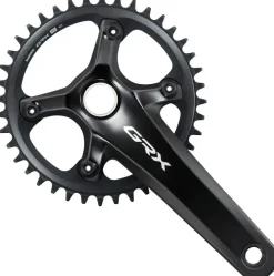Shimano GRX FC-RX820-1 Crankset - 172.5mm 12-Speed 40t 110 BCD Hollowtech II BLK