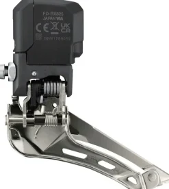 Shimano GRX FD-RX825 Di2 Front Derailleur - 2x12-Speed Braze-on Down Swing For 46-48t Max BLK/Silver
