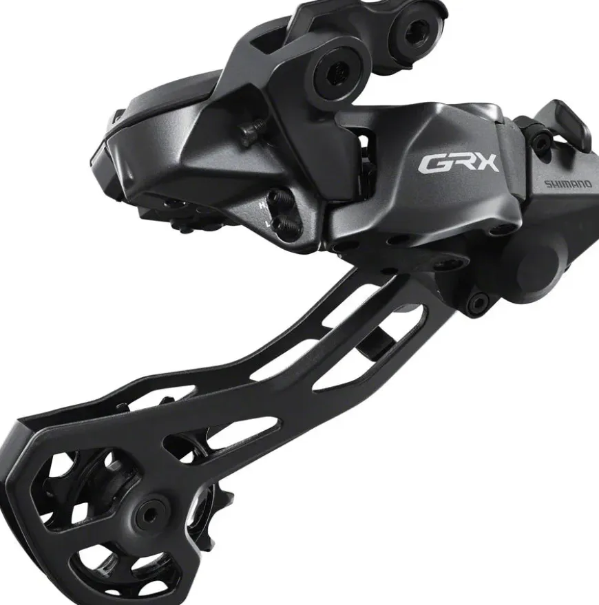 Shimano GRX RD-RX825 Di2 Rear Derailleur - 12-Speed Long Cage With Clutch For 2x BLK