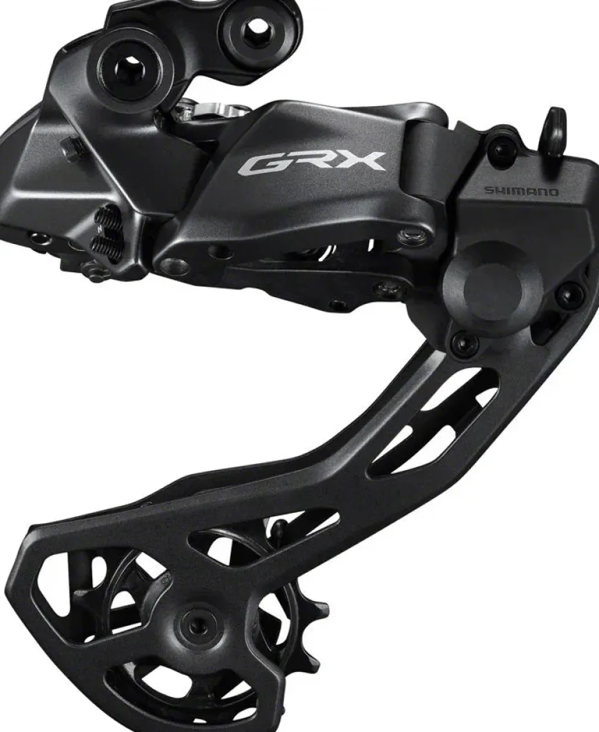 Shimano GRX RD-RX825 Di2 Rear Derailleur - 12-Speed Long Cage With Clutch For 2x BLK