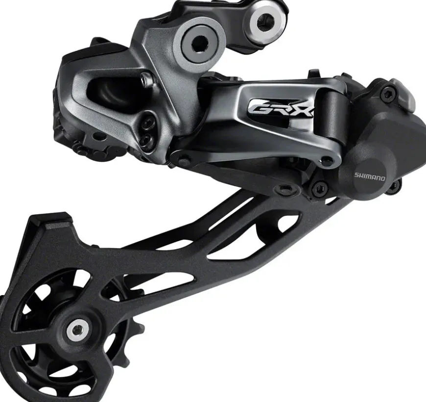 Shimano GRX RD-RX815 Rear Derailleur - 11-Speed Long Cage BLK With Clutch Di2 For 1x 2x
