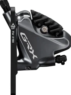 Shimano GRX ST-RX815 2 x 11-Speed Di2 Left Drop-Bar Shifter/Hydraulic Brake Lever BR-RX810 Flat Mount Caliper Pre-Bled 1000mm Hose