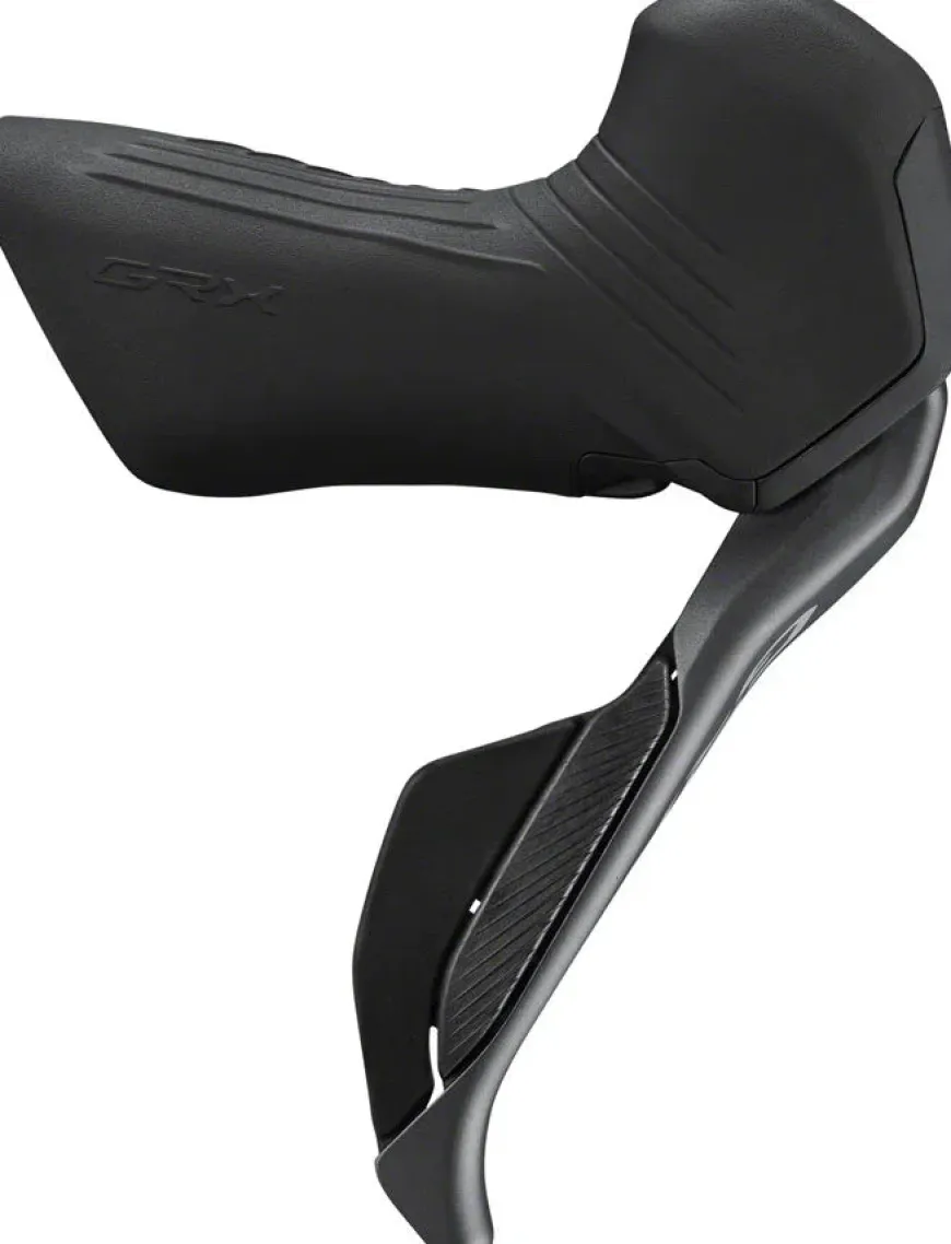Shimano GRX ST-RX825 Di2 Shift/Brake Lever BR-RX820 Hyd Disc Brake Caliper - Right/Rear 12-Speed Flat Mount Caliper For 25mm Mount