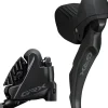 Shimano GRX ST-RX610 Shift/Brake Lever BR-RX400 Hyd Disc Brake Caliper - Right/Rear 12-Spd Flat Mnt Caliper For 25mm Mount BLK