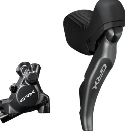 Shimano GRX ST-RX820 Shift/Brake Lever BR-RX820 Hyd Disc Brake Caliper - Right/Rear 12-Speed Flat Mount Caliper For 25mm Mount