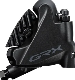 Shimano GRX ST-RX600 Shift/Brake Lever BR-RX400 Hydraulic Disc Brake Caliper - Right/Rear 11-Speed Flat Mount Caliper BLK