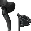 Shimano GRX ST-RX610 Shift/Brake Lever BR-RX400 Hydraulic Disc Brake Caliper - Left/Front 2x Flat Mount Caliper BLK