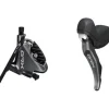 Shimano GRX ST-RX810 Shifter/Brake Lever BR-RX810 Hydraulic Disc Brake Caliper - Left/Front 2x Flat Mount Caliper