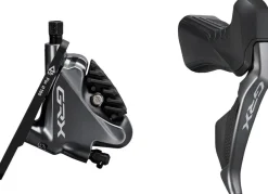 Shimano GRX ST-RX815 11-Speed Di2 Right Drop-Bar Shifter/Hydraulic Brake Lever BR-RX810 Flat Mount Caliper Pre-Bled 1700mm Hose