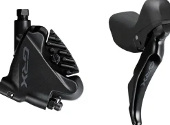 Shimano GRX ST-RX400/BR-RX400 Hydraulic Disc Brake Brake/Shift Lever - Right 10-Speed Flat Mount Finned Resin Pads BLK