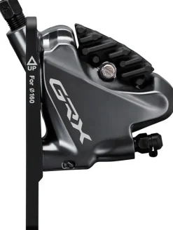 Shimano GRX ST-RX810-LA/BR-RX810 Disc Brake Lever/Drop Bar Seatpost Remote - Front Hydraulic Flat Mount Resin Pads BLK