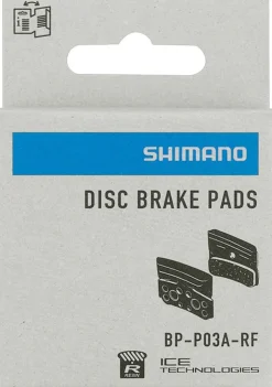 Shimano P03A-RF Disc Brake Pads Springs - Resin Compound Finned Aluminum Back Plate One Pair