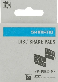 Shimano P04C-MF Disc Brake Pads Springs - Metal Compound Finned Aluminum Stainless Steel Back Plate One Pair